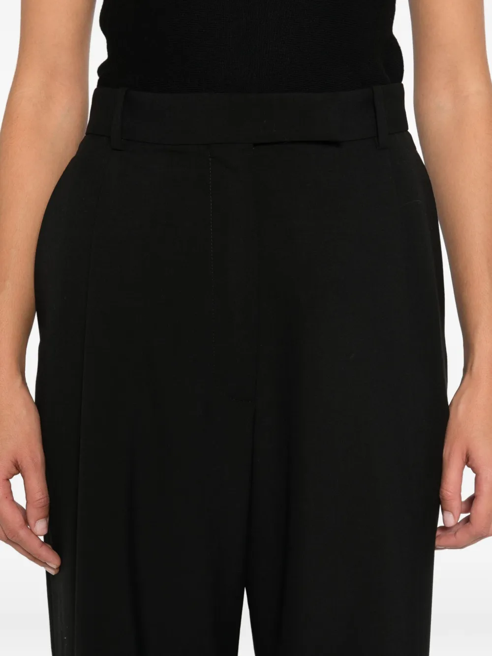 Tom Ford Pleated Trousers In Black