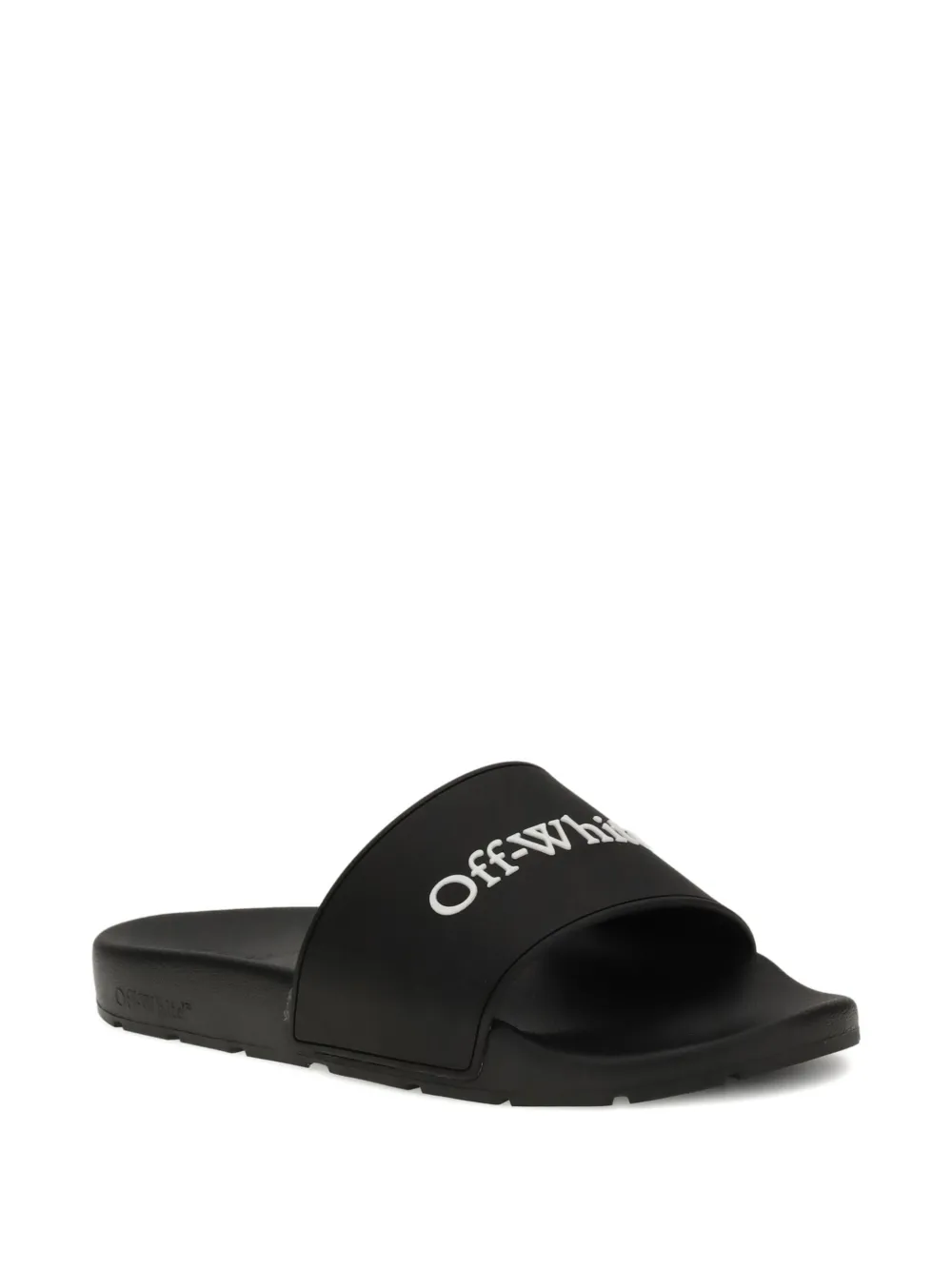 Off-White Bookish logo-embellished slides Black