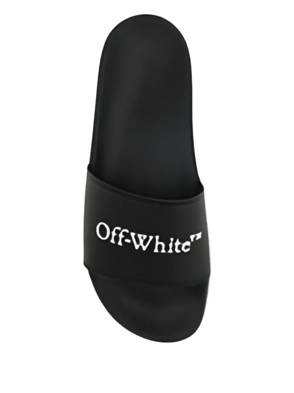 Off-White Bookish logo-embellished slides Black