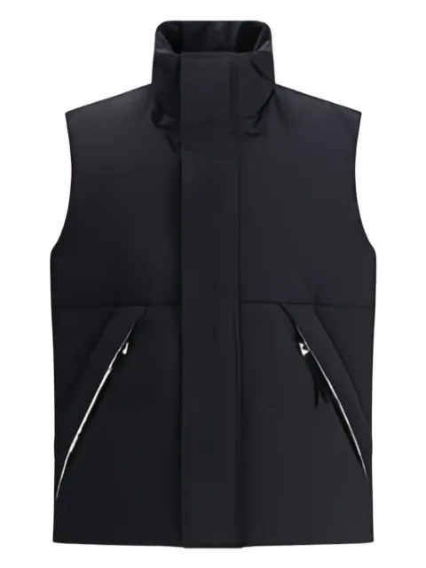 Laminar zip-pocket quilted gilet
