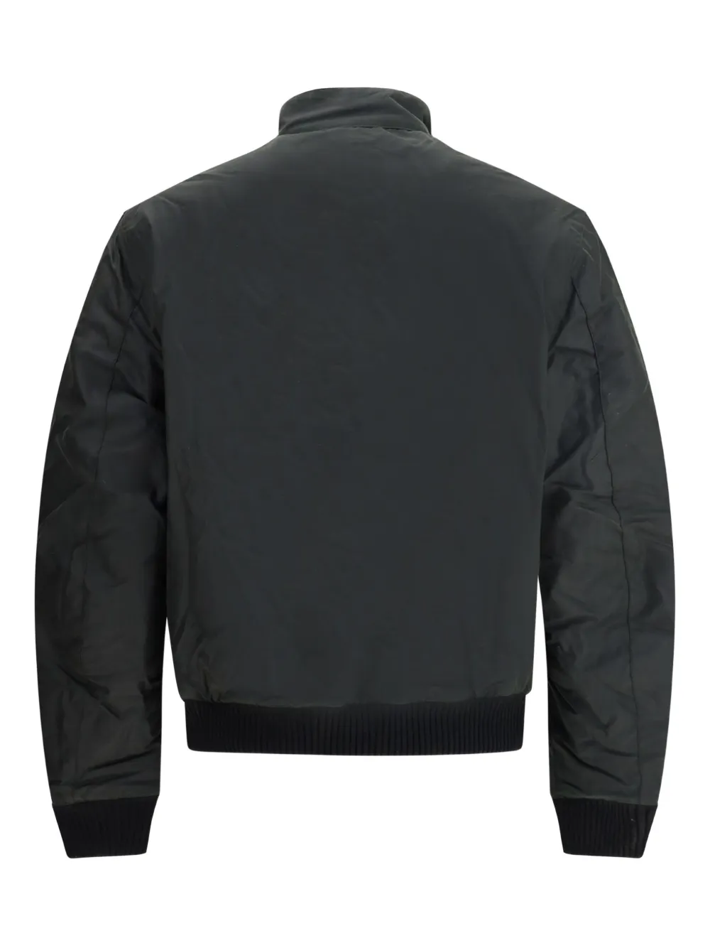 Barbour International Traction Waxed Button-fastening Flap-pocket Jacket In Black