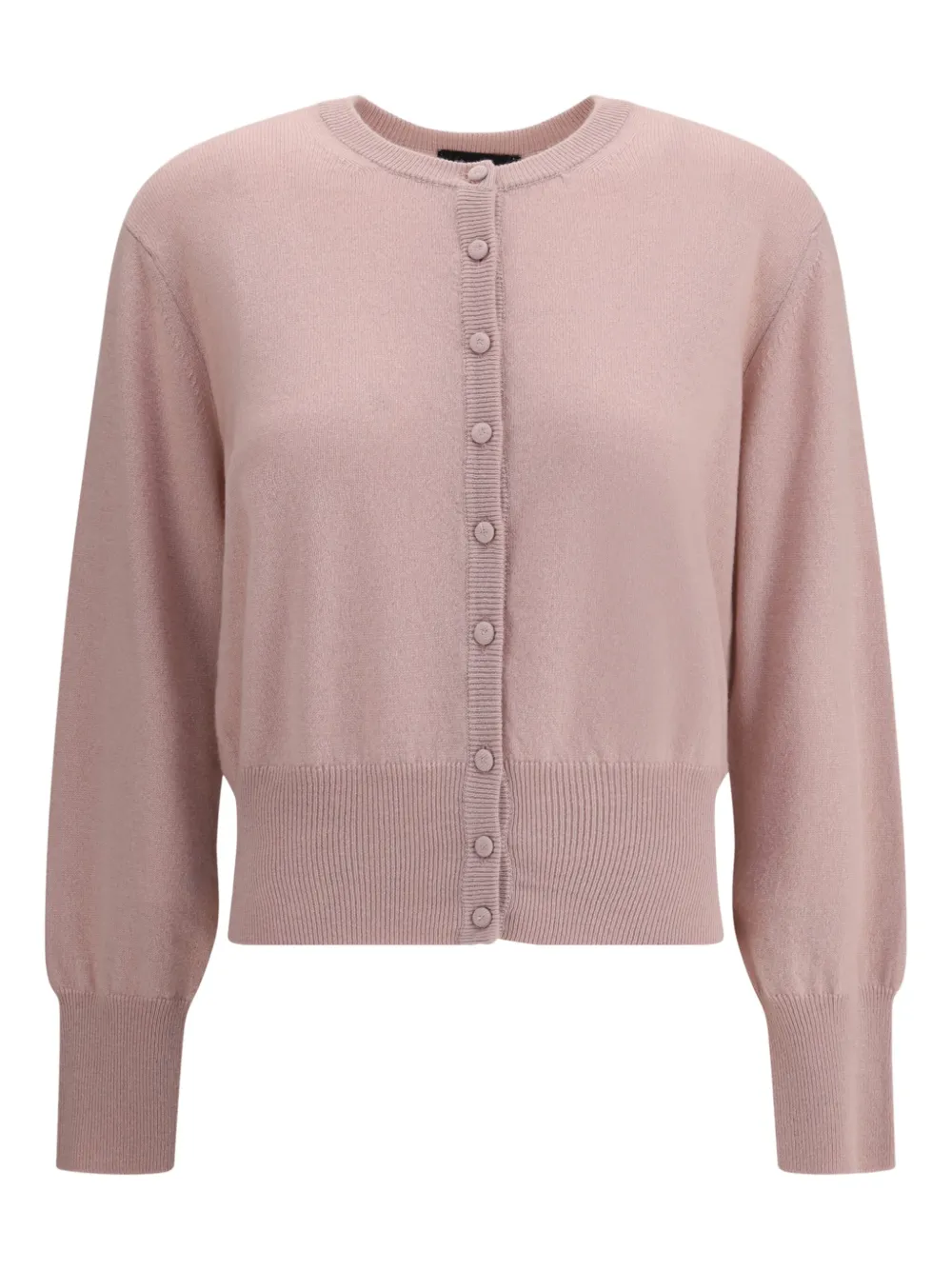 Privati Firenze Button-front Ribbed Cardigan In Pink