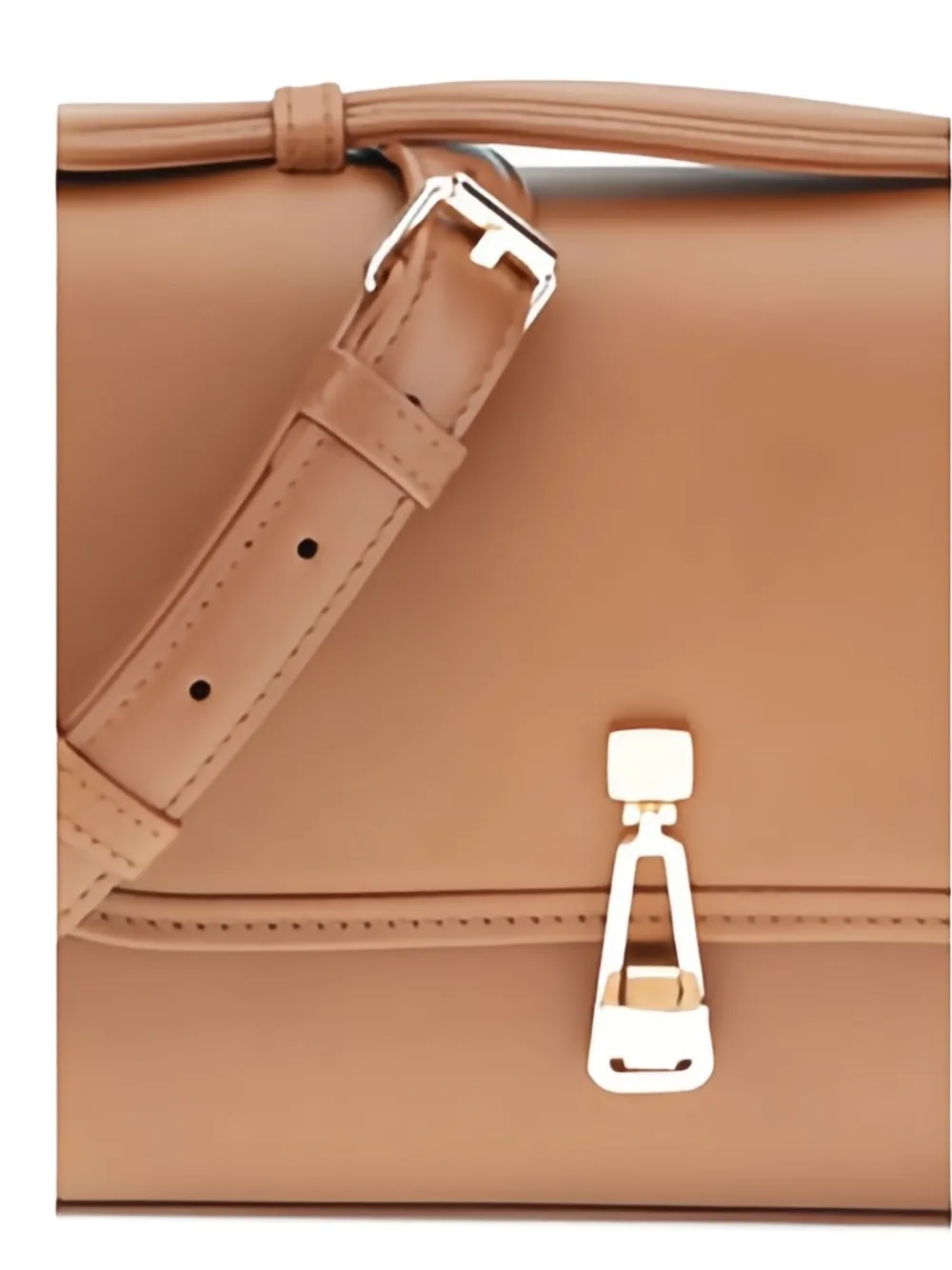 Gabriela Hearst Small Leonora Top-handle Clasp Bag In Neutral