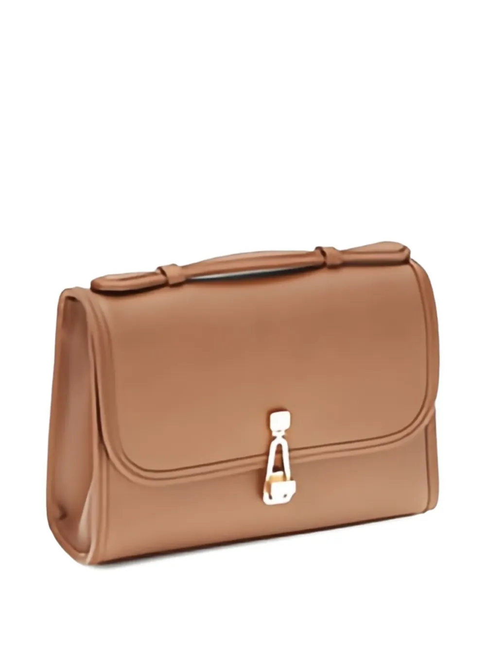 Gabriela Hearst Small Leonora Top-handle Clasp Bag In Neutral