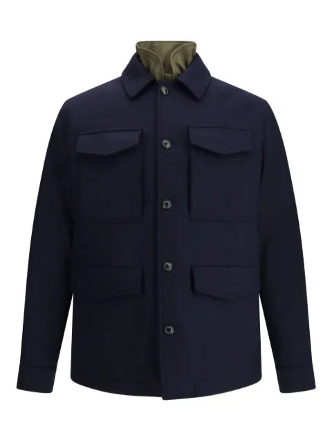Valstar button-fastening flap-pocket jacket