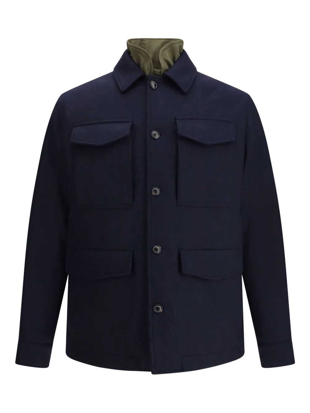 Valstar button-fastening flap-pocket jacket | Blue | Image 1