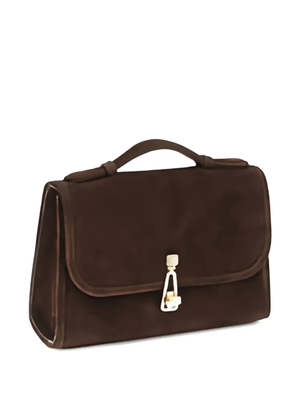 Gabriela Hearst small Leonora top-handle clasp bag - Bruin
