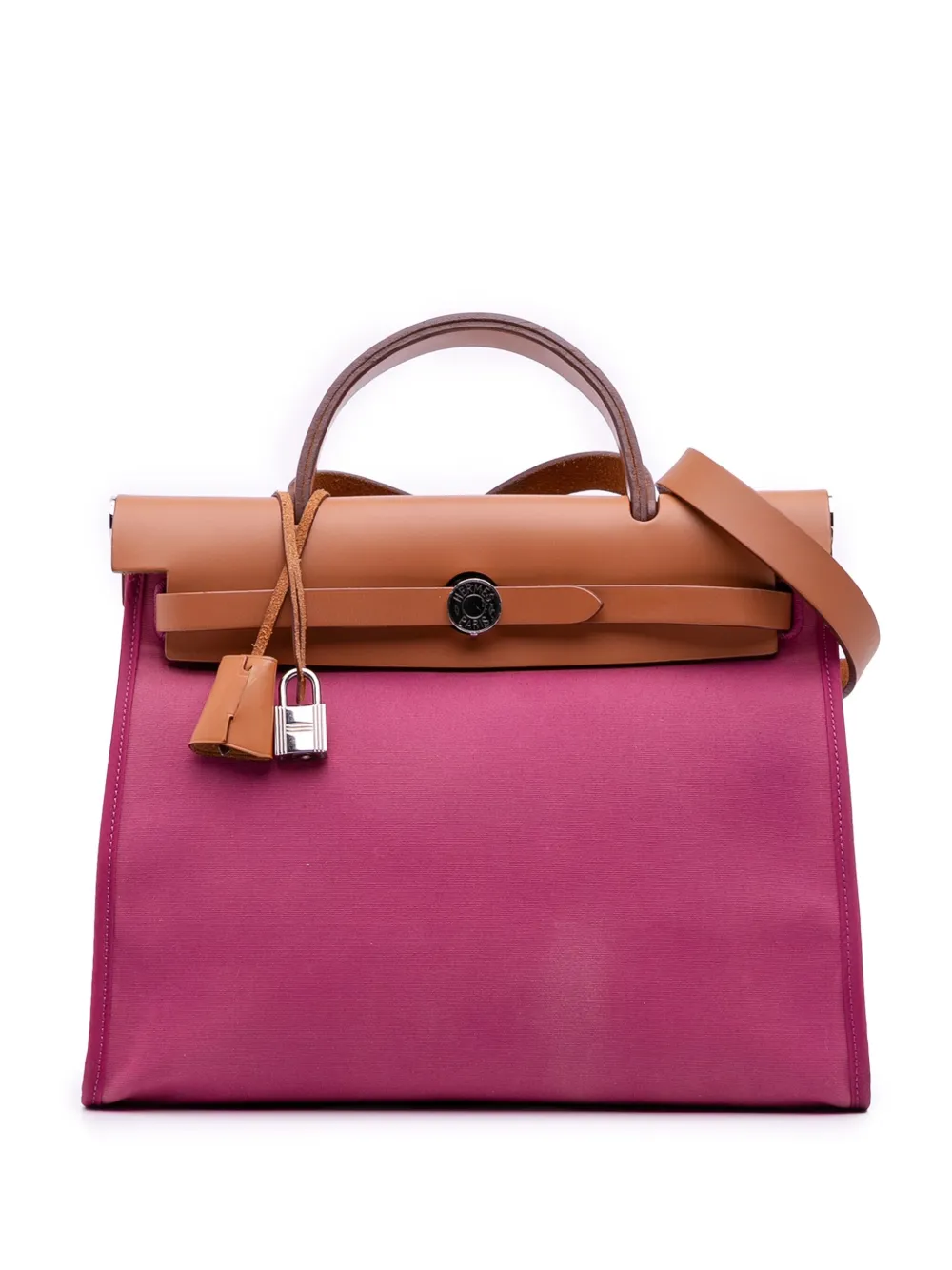 Hermès Pre-Owned 2012 Toile Herbag Zip 31 satchel | Pink | Image 1