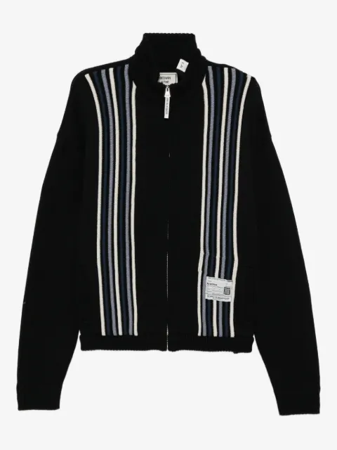 Maison MIHARA YASUHIRO stripe-detail high-neck cardigan