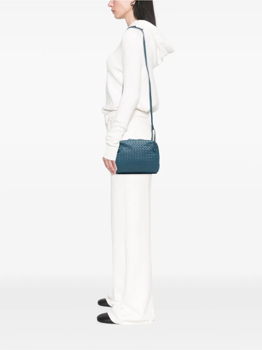 Bottega Veneta Pre-Owned 2012-2025 Nappa Intrecciato Nodini Double Zip crossbody bag | Pre-Owned | Image 2