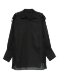 THELATEST drop-shoulder blouse - Black