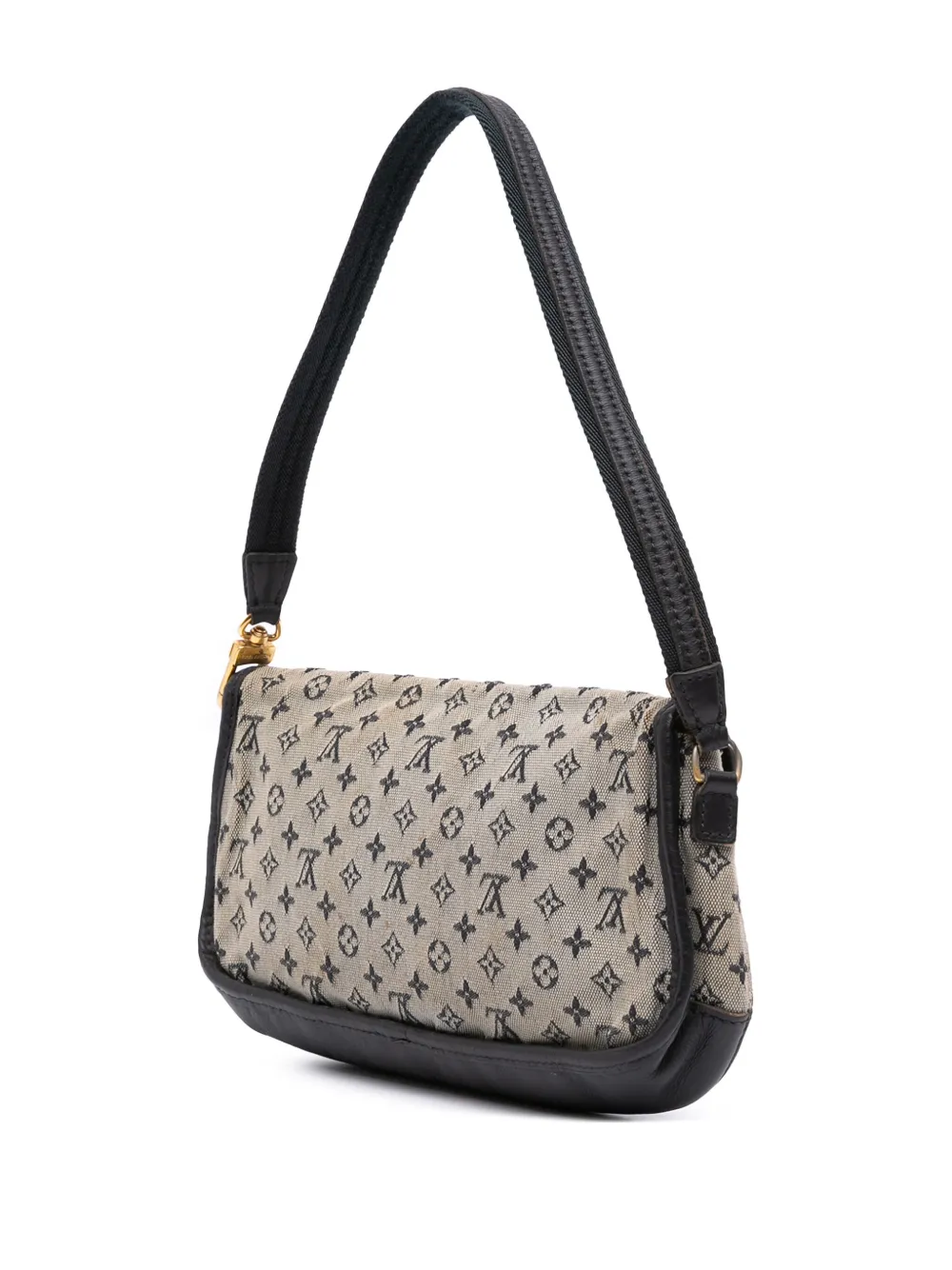 Pre-owned Louis Vuitton 2003 Monogram Mini Lin Marjorie Shoulder Bag In Gray