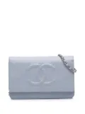 CHANEL Pre-Owned 2012-2013 CC Caviar Wallet On Chain crossbody bag - Blue