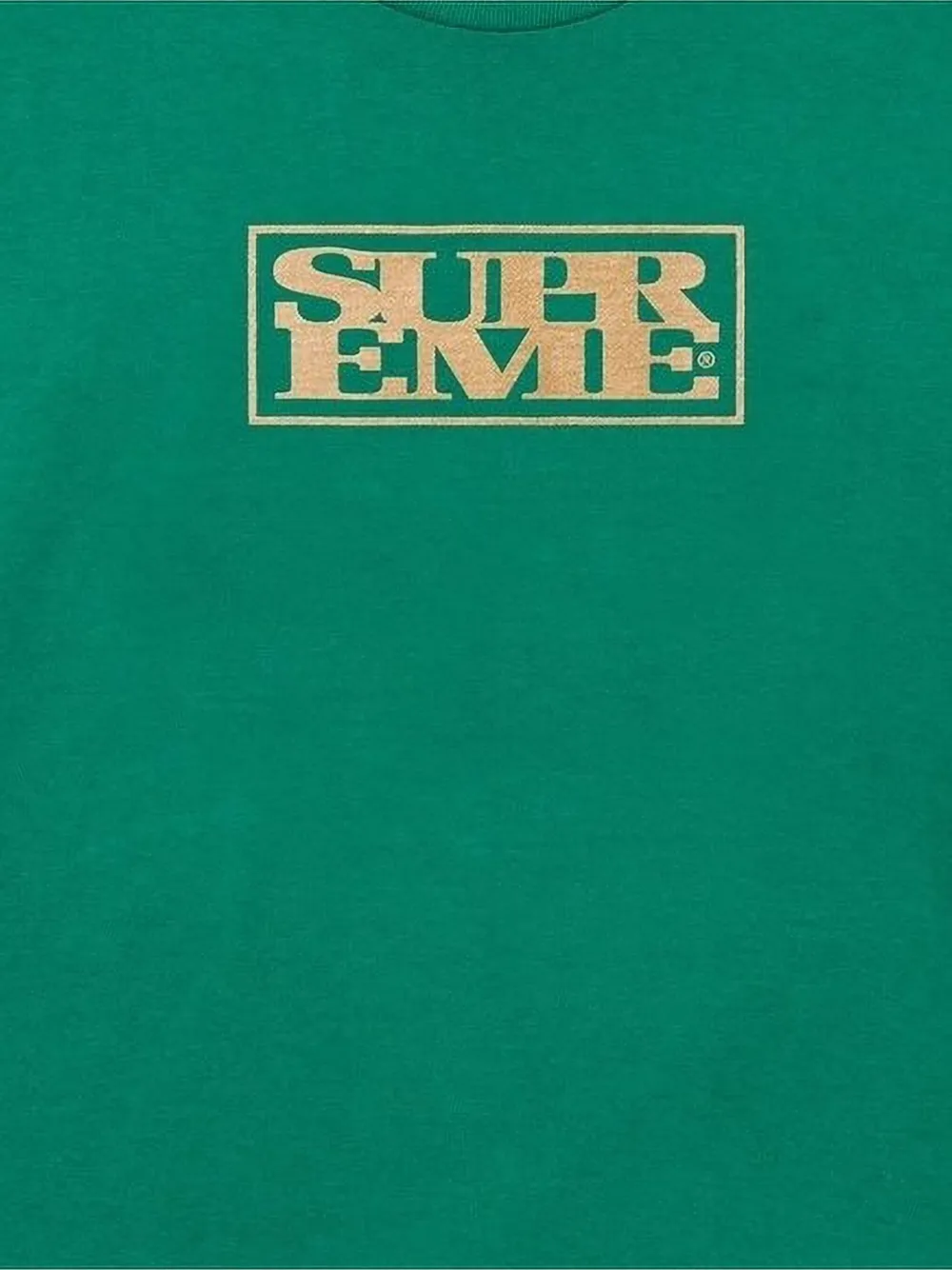 Supreme box-logo t-shirt - Groen