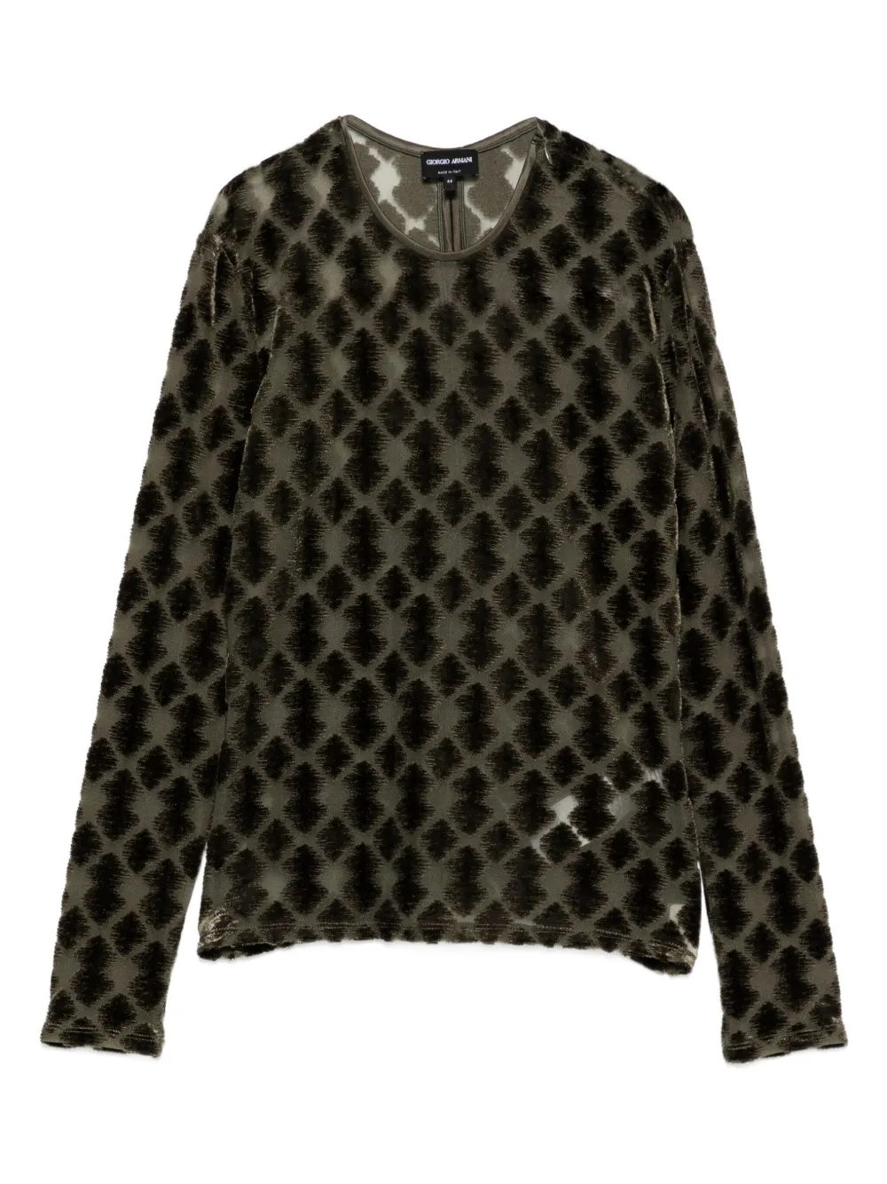 Giorgio Armani playera con motivo geométrico | verde | Image 1