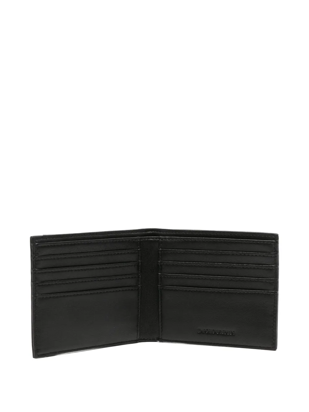 Emporio Armani Portemonnee met adelaarplakkaat Zwart