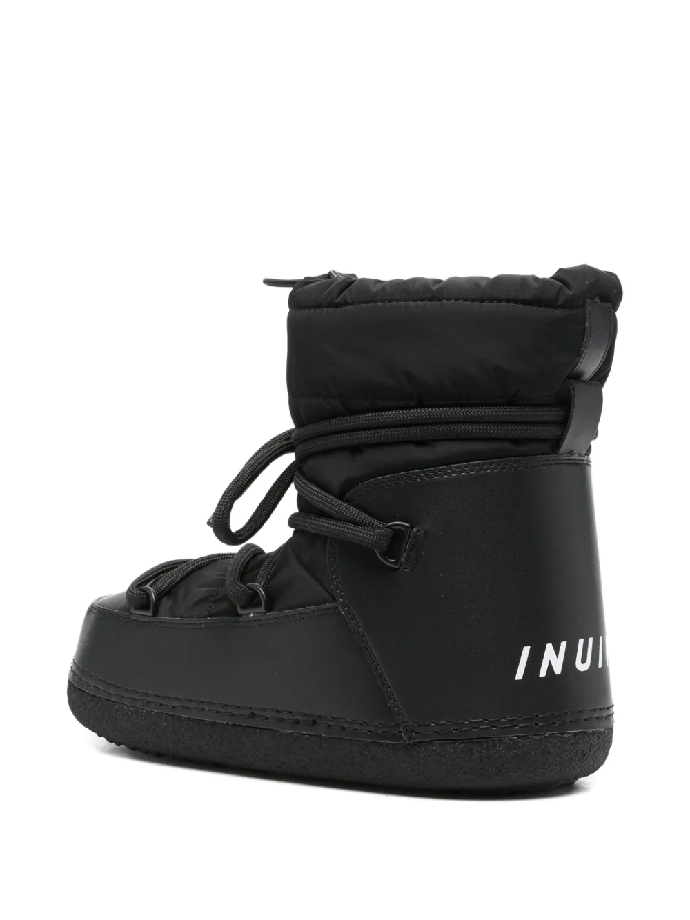 Inuikii Lace-up Padded Boots In Black