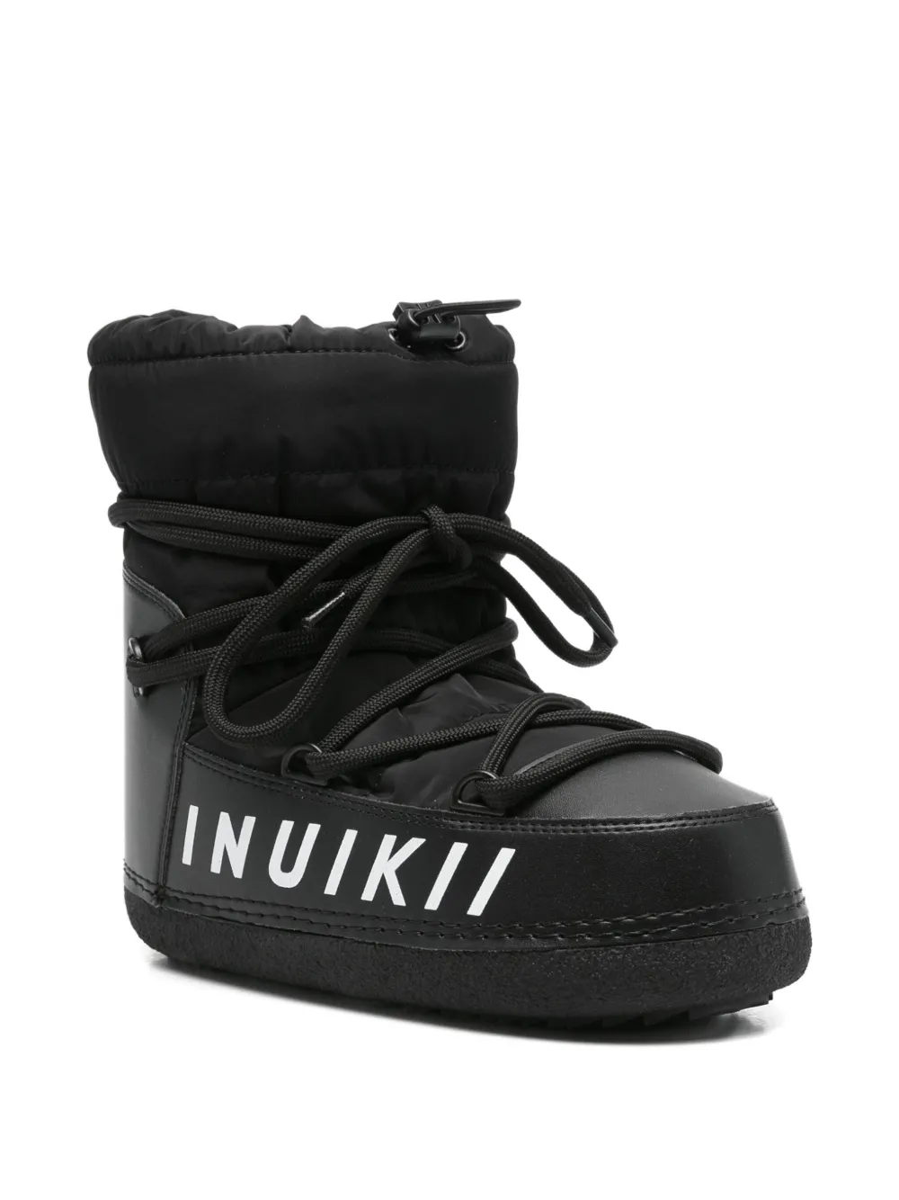 Inuikii Lace-up Padded Boots In Black