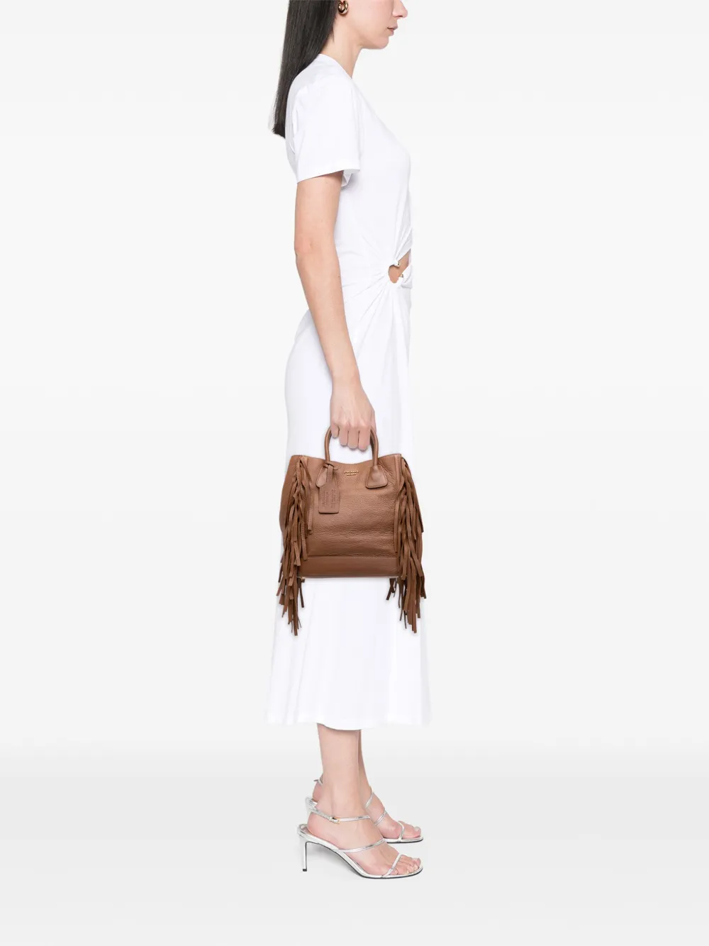 Prada Pre-Owned 2000-2013 Cervo Fringe tote bag | Pre-Owned | Image 2