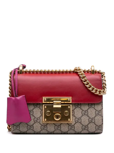 Gucci Pre-Owned 2016-2025 Small GG Supreme Padlock crossbody bag