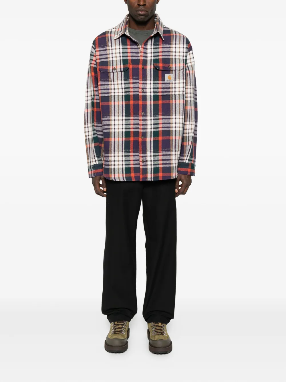 Carhartt WIP check-pattern long-sleeved shirt | Image 2