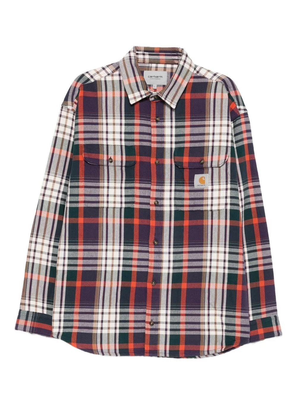 Carhartt WIP check-pattern long-sleeved shirt | Blue | Image 1