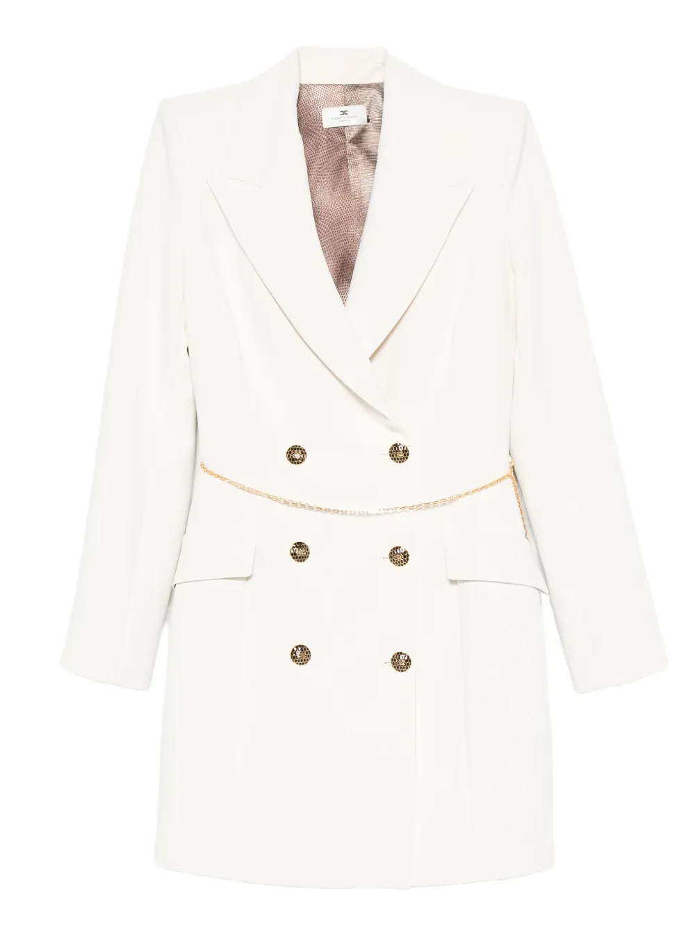 Elisabetta Franchi double-breasted dress | Neutrals | Image 1