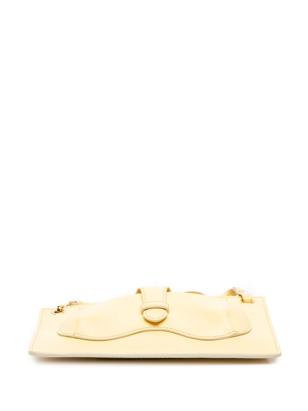 Pre-owned Chloé 2021 Leather Harrison Eyeglasses And Phone Pouch Crossbody Bag In Yellow