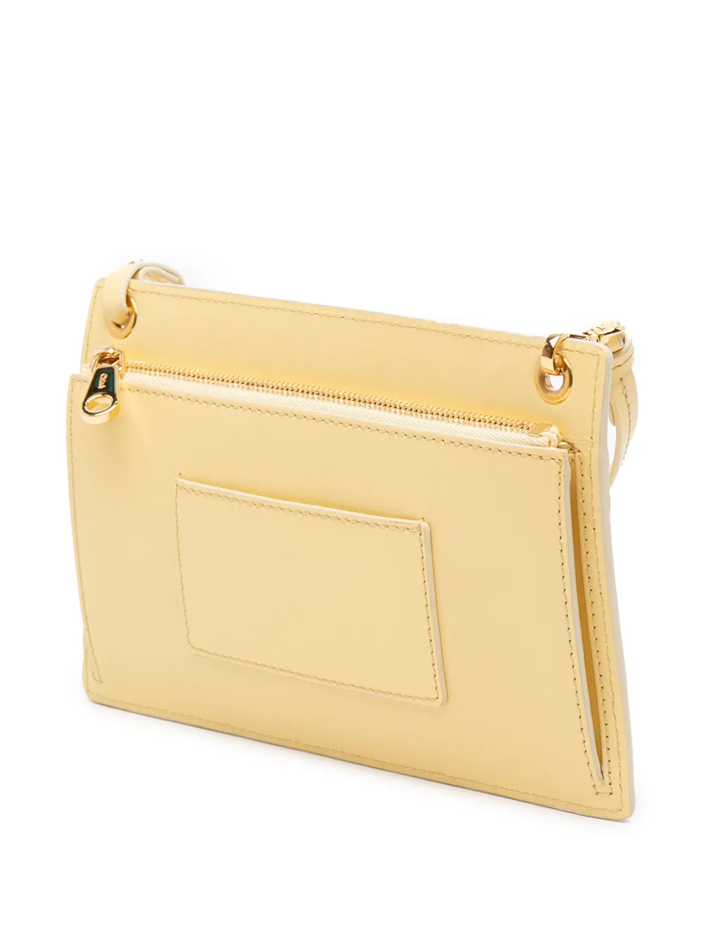 Pre-owned Chloé 2021 Leather Harrison Eyeglasses And Phone Pouch Crossbody Bag In Yellow