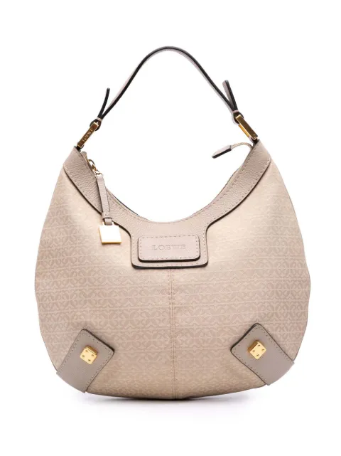Loewe Pre-Owned 2008 Anagram Canvas New Road hobo bag