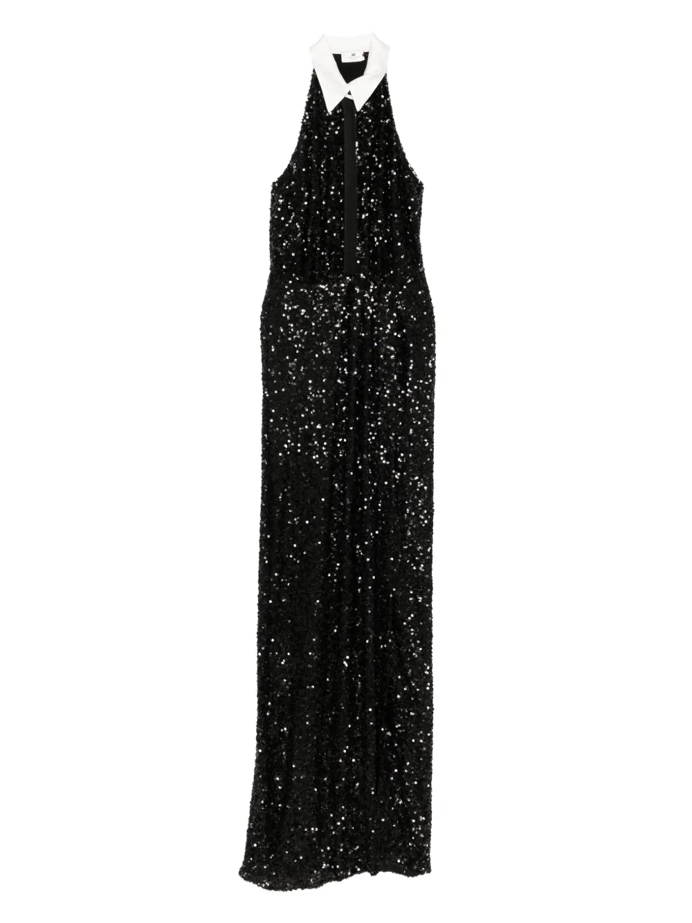 Elisabetta Franchi halterneck sequin dress | Black | Image 1