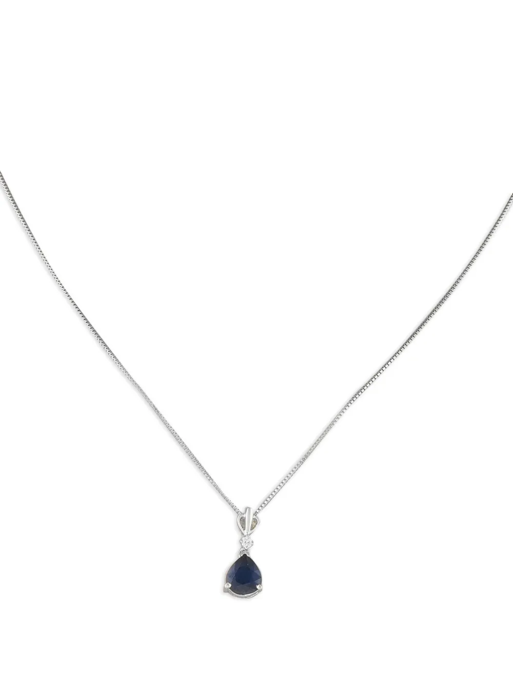 LB Exclusive platinum diamond and sapphire necklace | Image 2