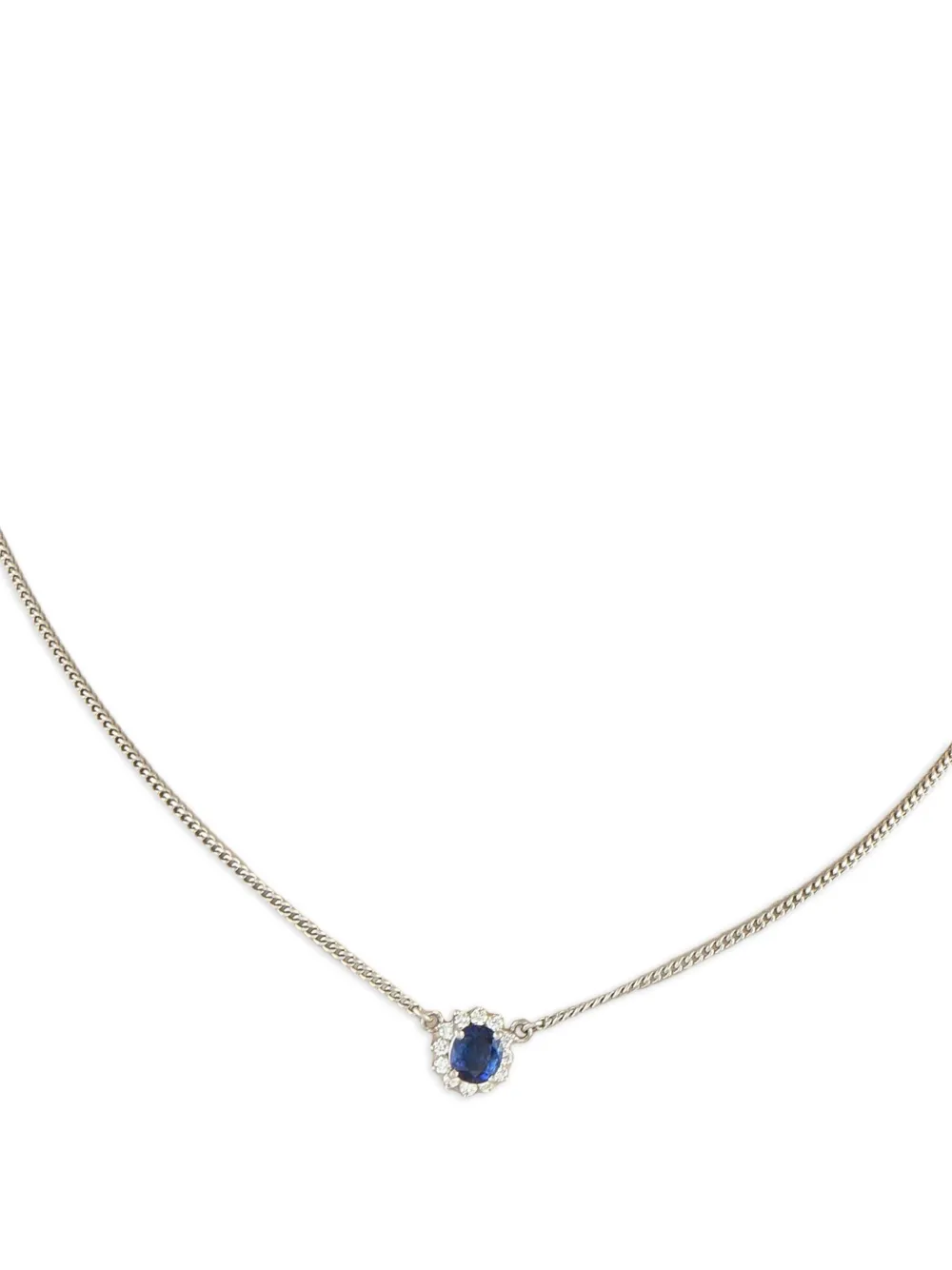 LB Exclusive platinum sapphire and diamond necklace | Image 2