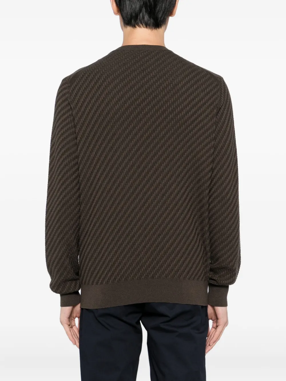 Brioni Sweater met ronde hals Bruin