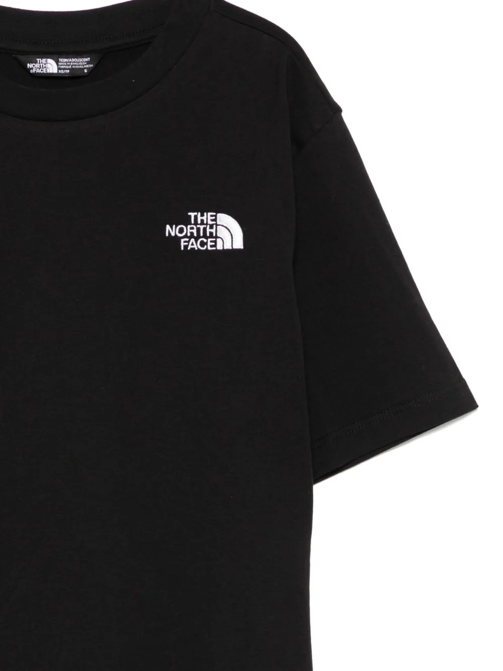 The North Face Kids T-shirt met geborduurd logo Zwart