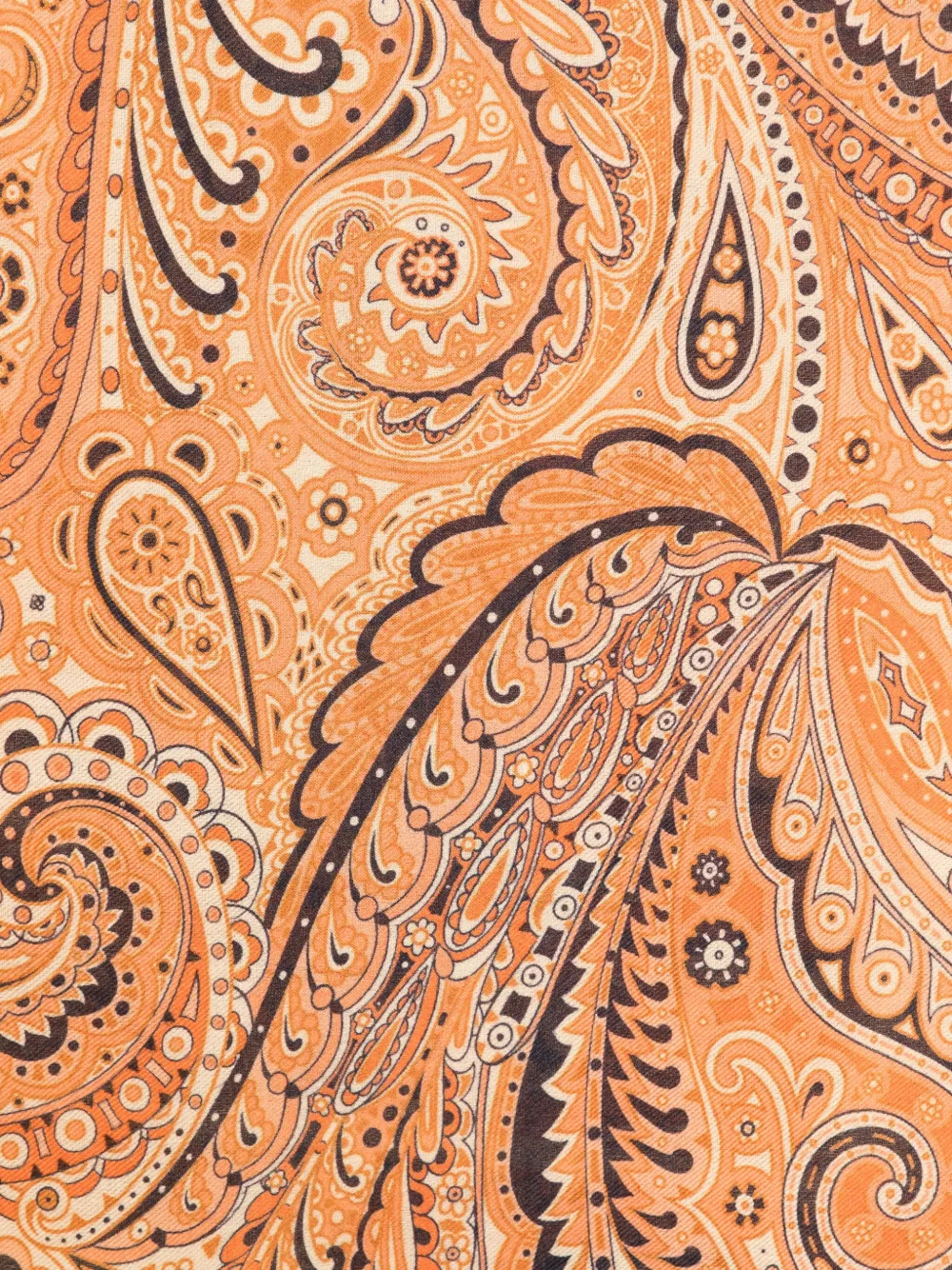 ETRO Sjaal met paisley-print Oranje