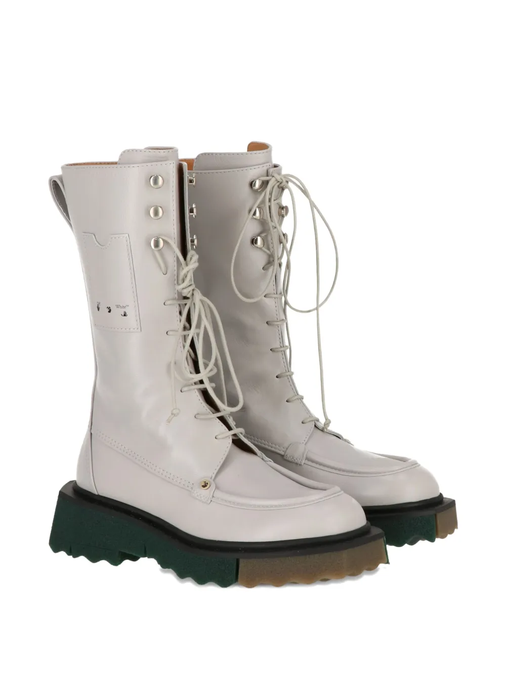 Off-White lace-up platform boots | Combat Boots | Image 2