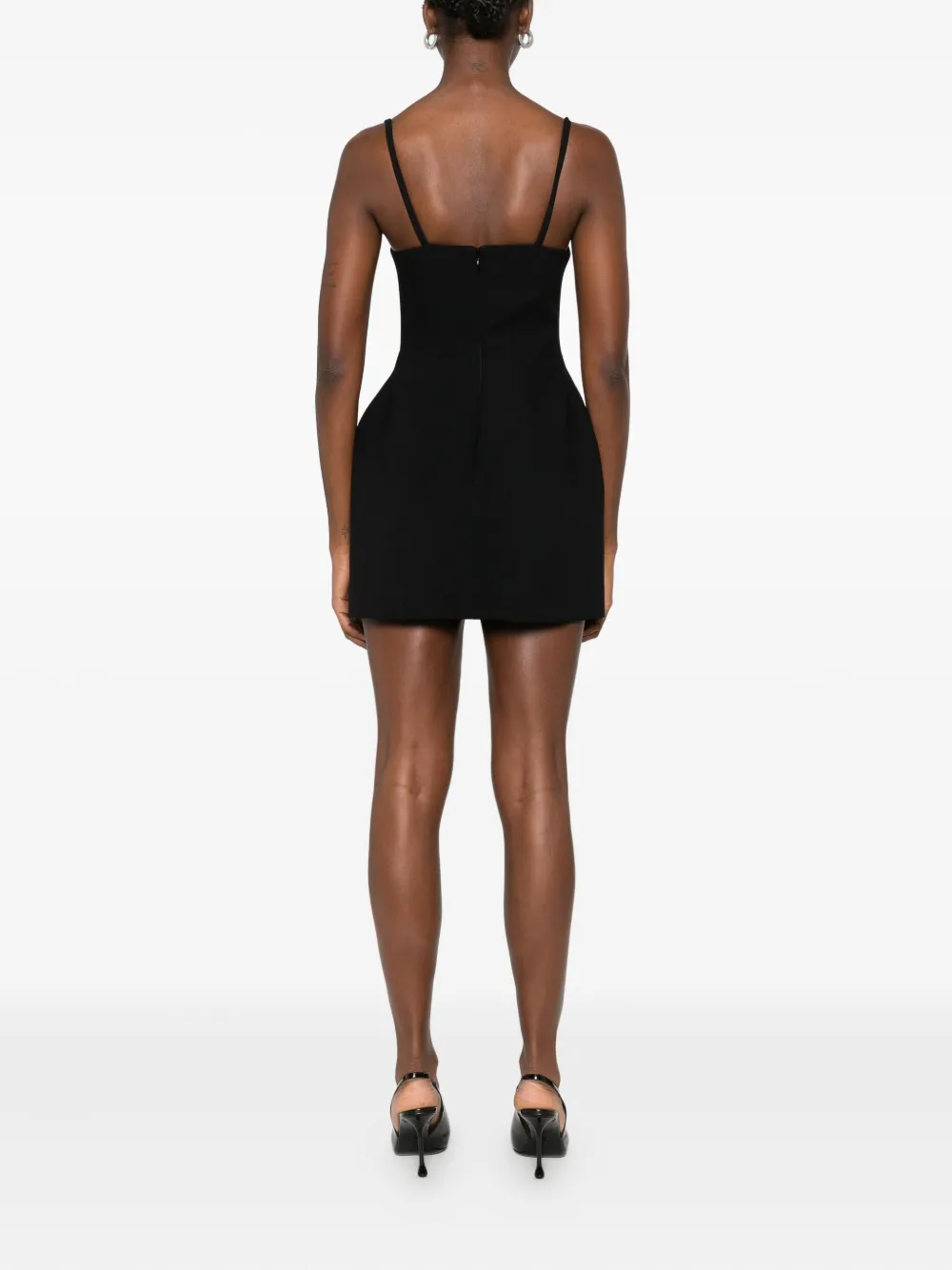 Blumarine Embellished Mini Dress In Black