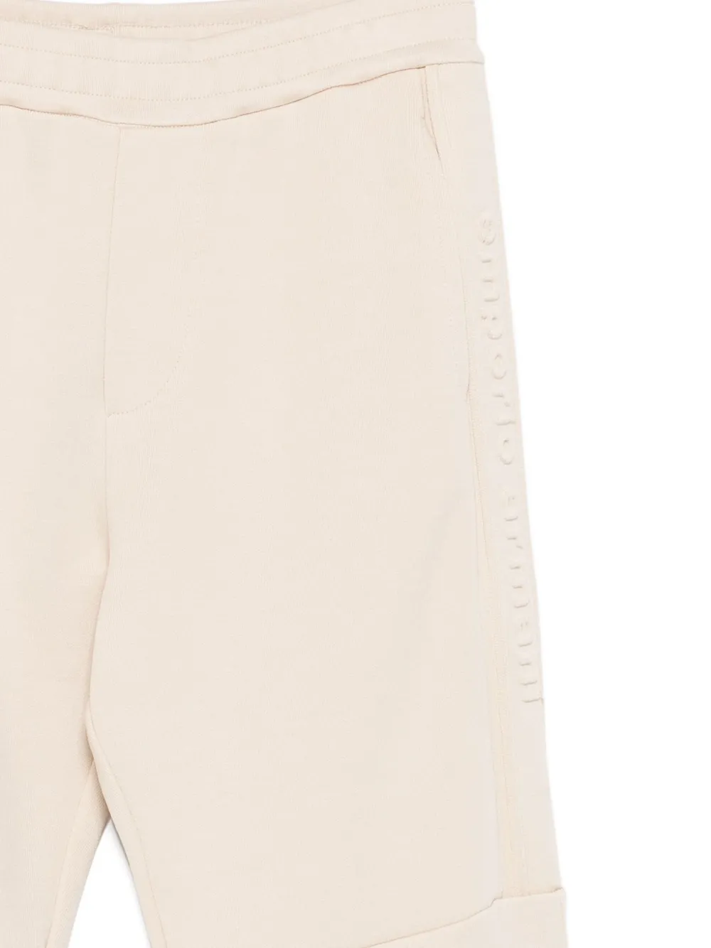 Emporio Armani Embossed-logo Track Pants In Pink
