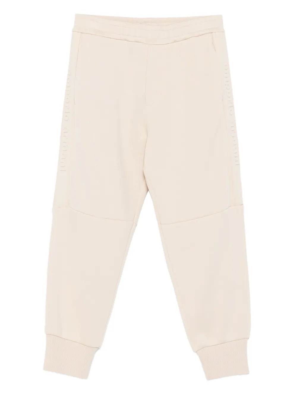Emporio Armani Kids embossed-logo track pants | Neutrals | Image 1