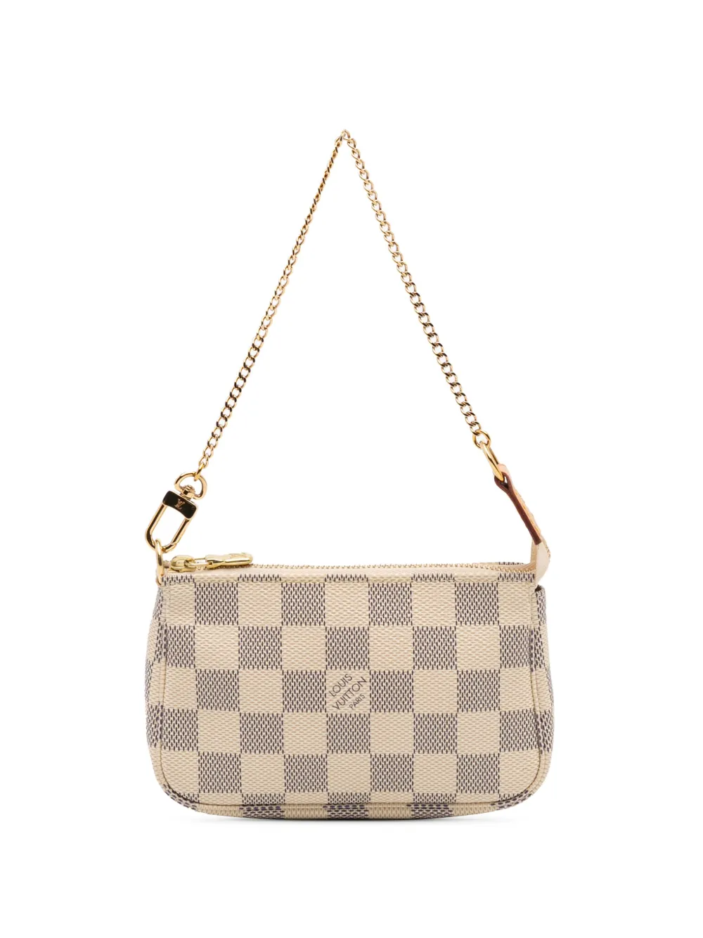 Louis Vuitton Pre-Owned 2020 ダミエ アズール ミニ ポシェット アクセソワール ハンドバッグ - ホワイト Louis Vuitton Pre-Owned 2020 ダミエ アズール ミニ ポシェット アクセソワール ハンドバッグ - ホワイト