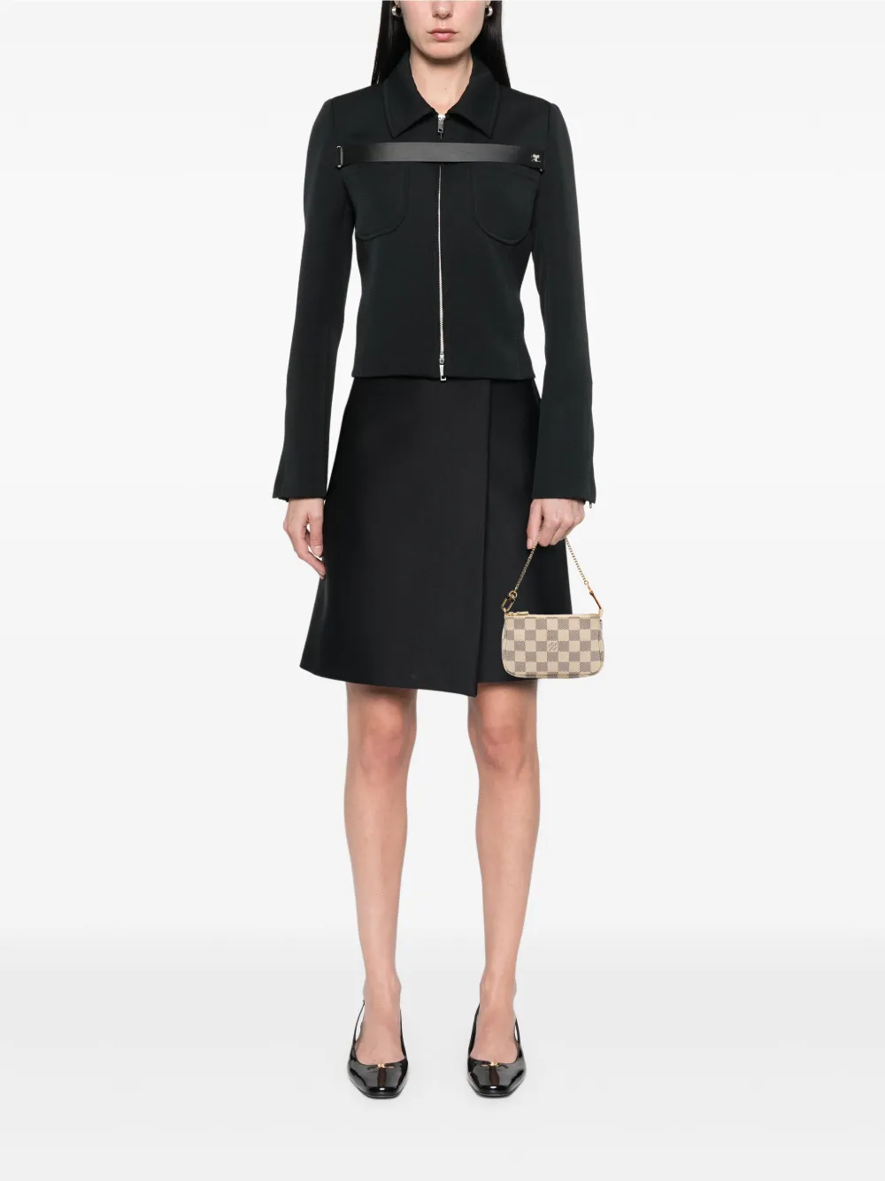 Louis Vuitton Pre-Owned 2020 Damier Azur Mini Pochette Accessoires handbag | Pre-Owned | Image 2