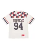 Supreme Patchwork Yoke football T-shirt - White