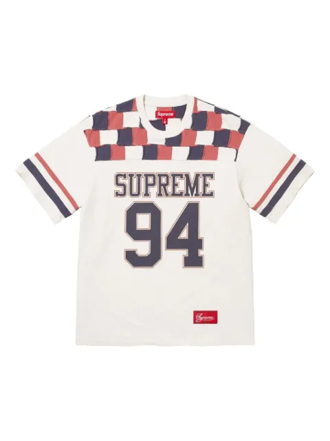 Supreme Patchwork Yoke football T-shirt