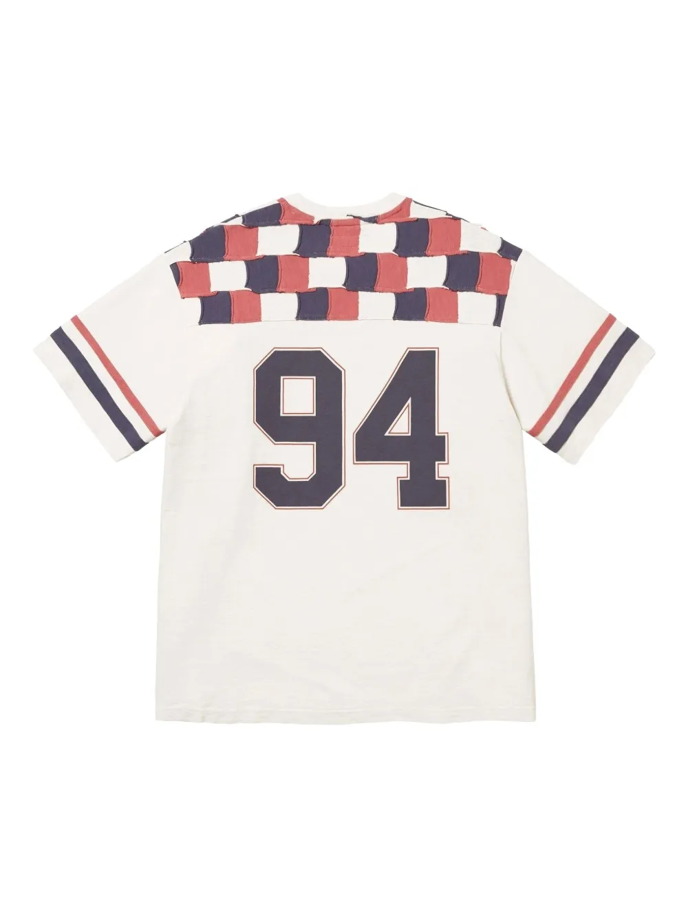 Supreme Patchwork Yoke Football T-shirt In White
