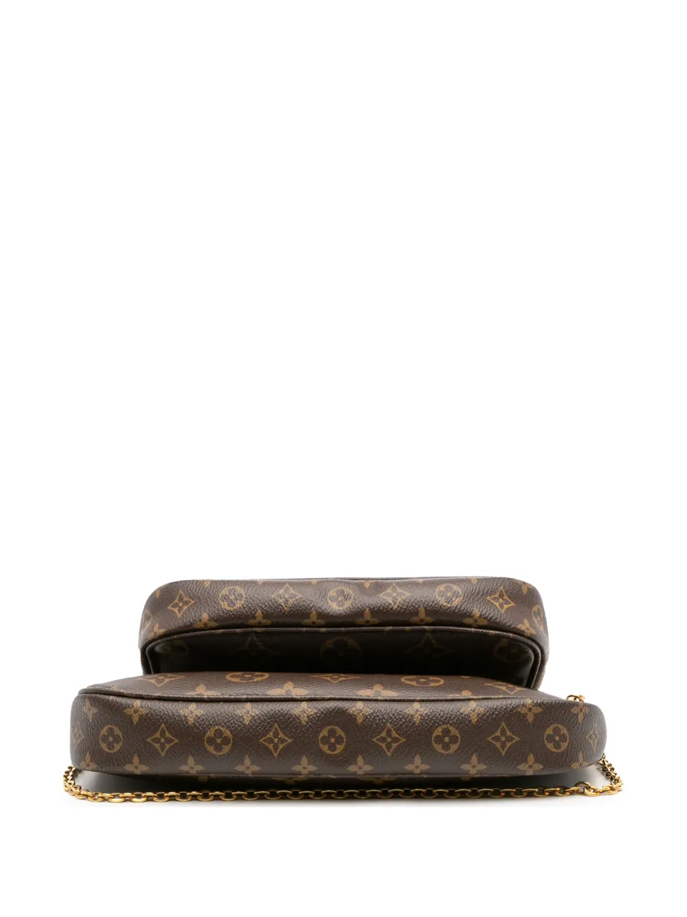 Pre-owned Louis Vuitton 2020 Monogram Multi Pochette Accessoires Satchel In Brown
