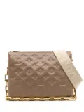Louis Vuitton Pre-Owned 2021-2025 Monogram Embossed Puffy Lambskin Coussin PM satchel - Brown