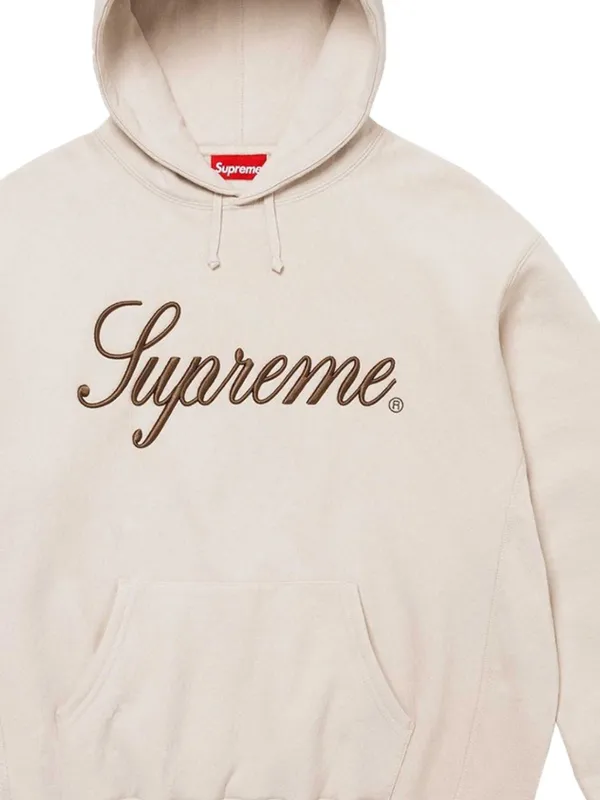【L】Embroidered Script Hooded Sweatshirt Fall⁄Winter 2023 Preview \u2013 Supreme
