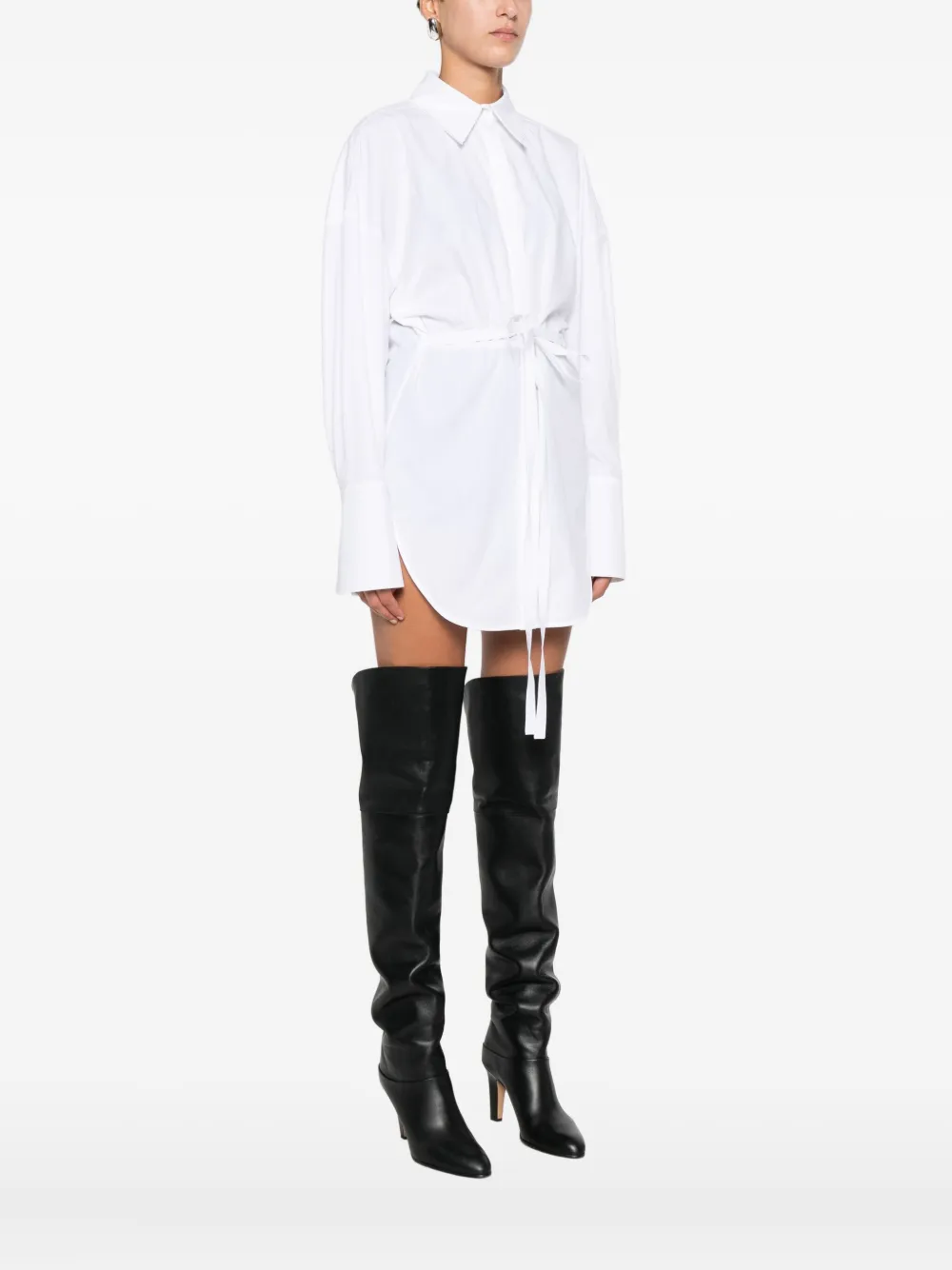 Blumarine Cotton Shirts In White