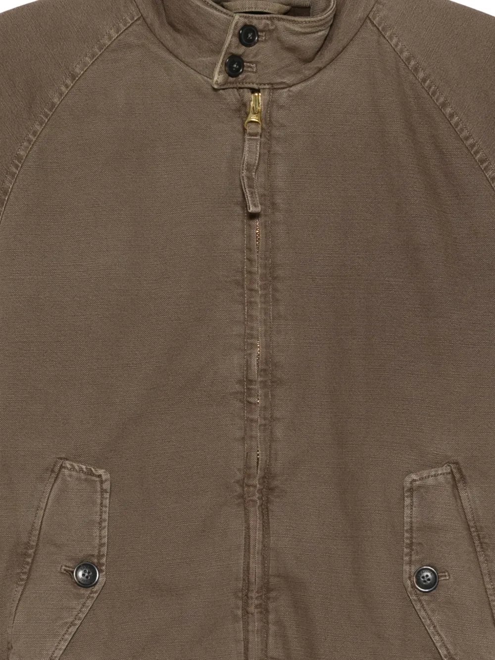 Baracuta Katoenen bomberjack met rits Groen